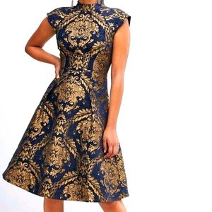 Chi Chi Baroque
High Neck Skater Dress